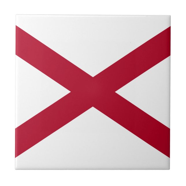 Carreau Drapeau de l'Alabama (Devant)