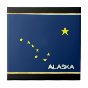 Carreau Drapeau de l'Alaska