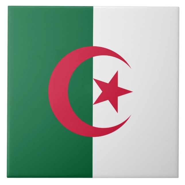 Carreau Drapeau de l'Algérie (Devant)