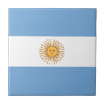 Carreau Drapeau de l'Argentine<br><div class="desc">Drapeau de l'Argentine - Bandera de la Argentina</div>