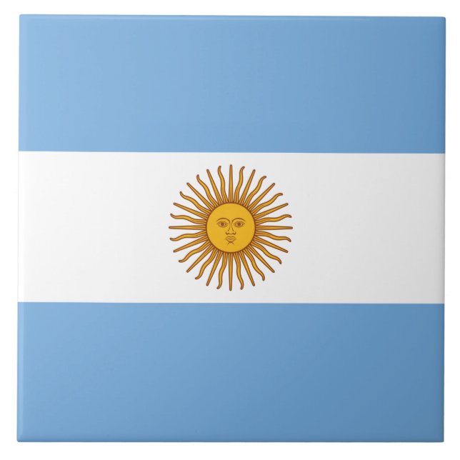 Carreau Drapeau de l'Argentine (Devant)