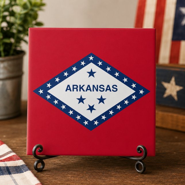 Carreau Drapeau de l'Arkansas (Arkansas State Flag Tile)