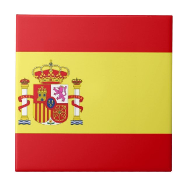 Carreau Drapeau de l'Espagne (Devant)