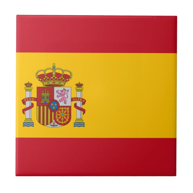 Carreau Drapeau de l'Espagne (Devant)