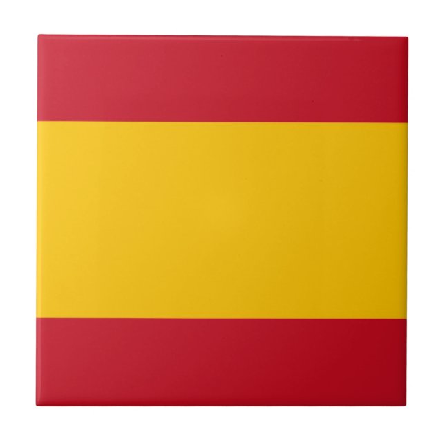 Carreau Drapeau de l'Espagne, Bandera de España, Bandera E (Devant)