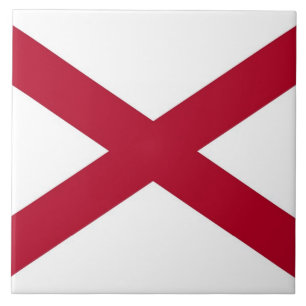Carreau Drapeau de l'État de l'Alabama