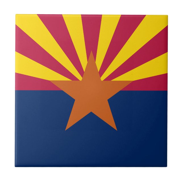 Carreau Drapeau de l'État de l'Arizona (Devant)