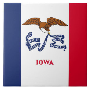 Carreau Drapeau de l'État de l'Iowa