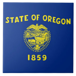 Carreau Drapeau de l'État de l'Oregon