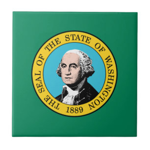 Carreau Drapeau de l'État de Washington