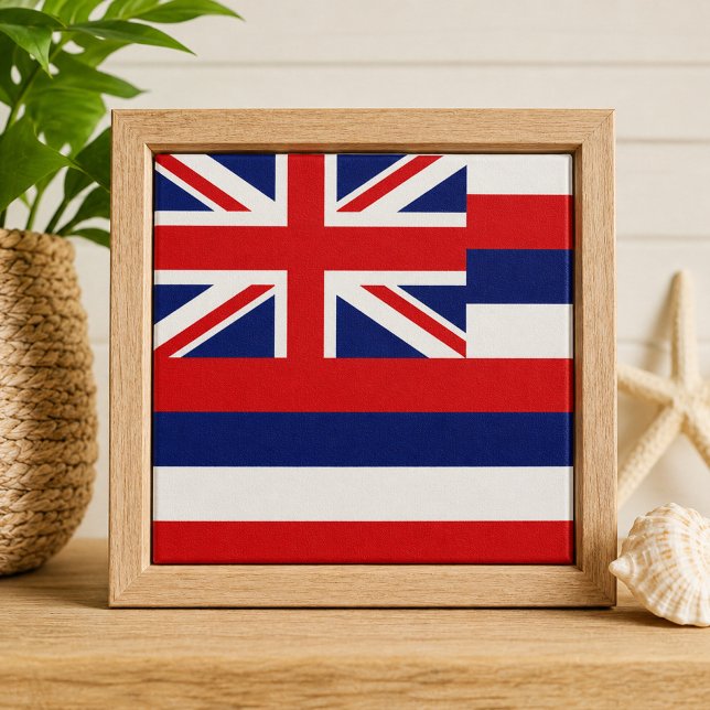 Carreau Drapeau de l'État d'Hawaii (Hawaii State Flag Ceramic Tile)