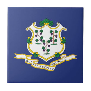 Carreau Drapeau de l'État du Connecticut
