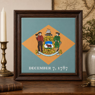 Carreau Drapeau de l'État du Delaware