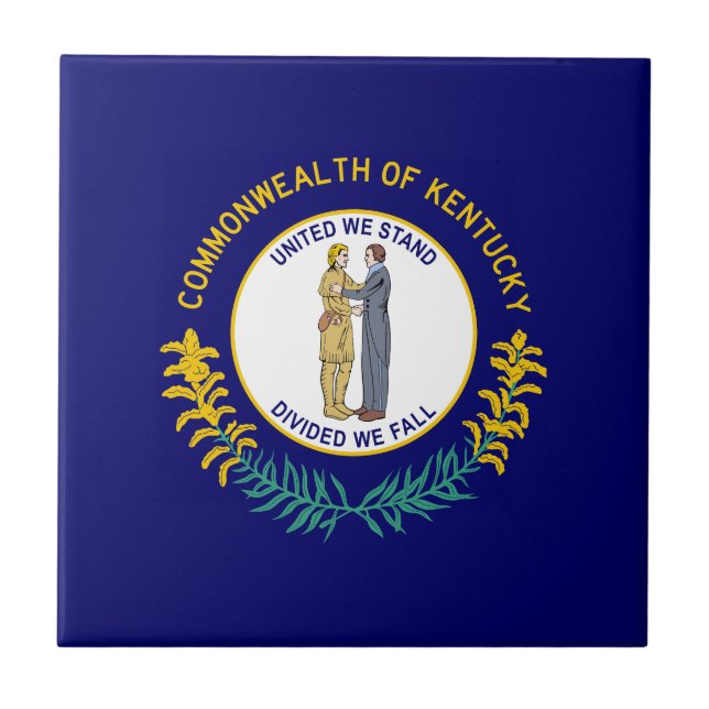 Carreau Drapeau de l'État du Kentucky (Devant)