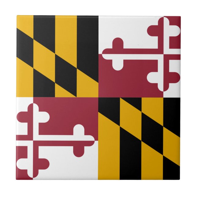 Carreau Drapeau de l'État du Maryland (Devant)