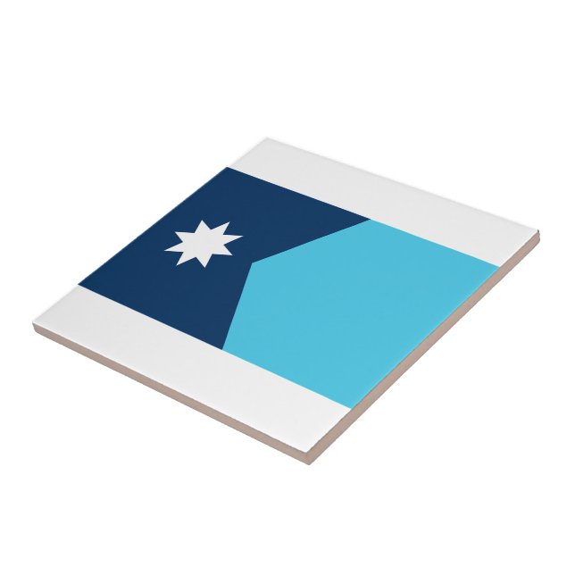 Carreau Drapeau de l'État du Minnesota (Côté)