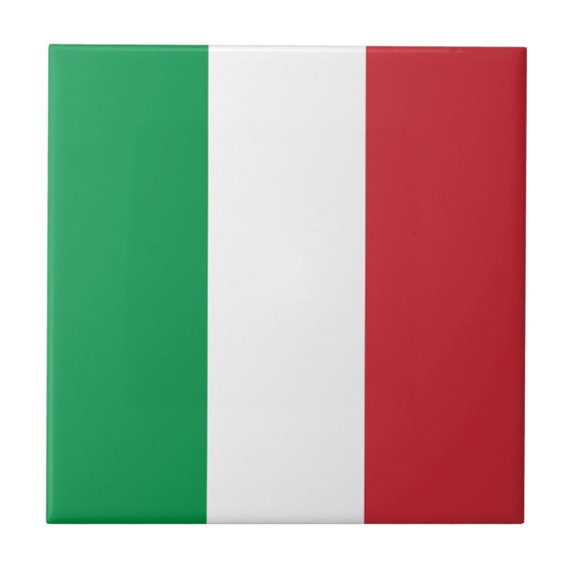 Carreau Drapeau de l'Italie (Devant)