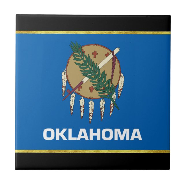 Carreau Drapeau de l'Oklahoma (Devant)