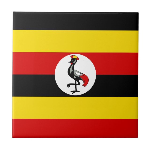 Carreau Drapeau de l'Ouganda Carrelage en céramique (Devant)