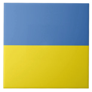 Carreau Drapeau de l'Ukraine, Ukrainien Слава Україні Slav