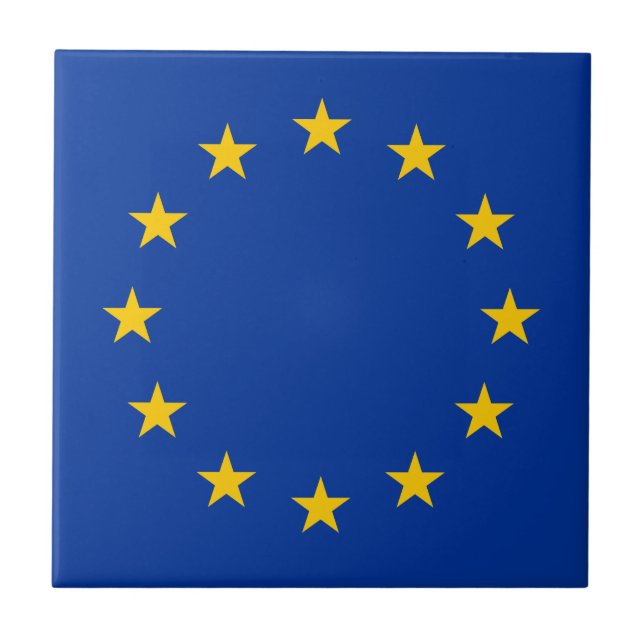 Carreau Drapeau de l'Union européenne UE (Devant)
