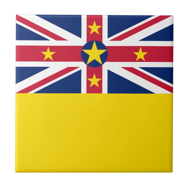 Carreau Drapeau de Niue (Devant)