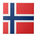Carreau Drapeau de Norway<br><div class="desc">Drapeau de Norvège - Det norske flagget - Norges flagg</div>