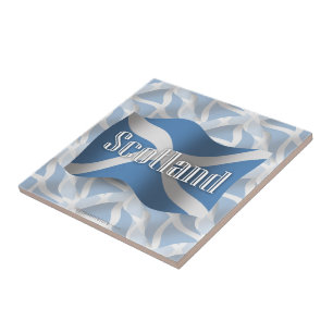 Carreau Drapeau de ondulation de l'Ecosse