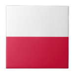 Carreau Drapeau de Pologne<br><div class="desc">Drapeau patriotique de Pologne.</div>