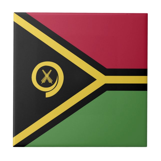 Carreau drapeau de Vanuatu (Devant)