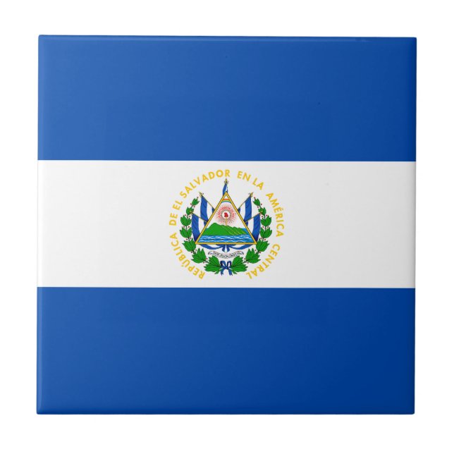 Carreau Drapeau d'El Salvador (Devant)