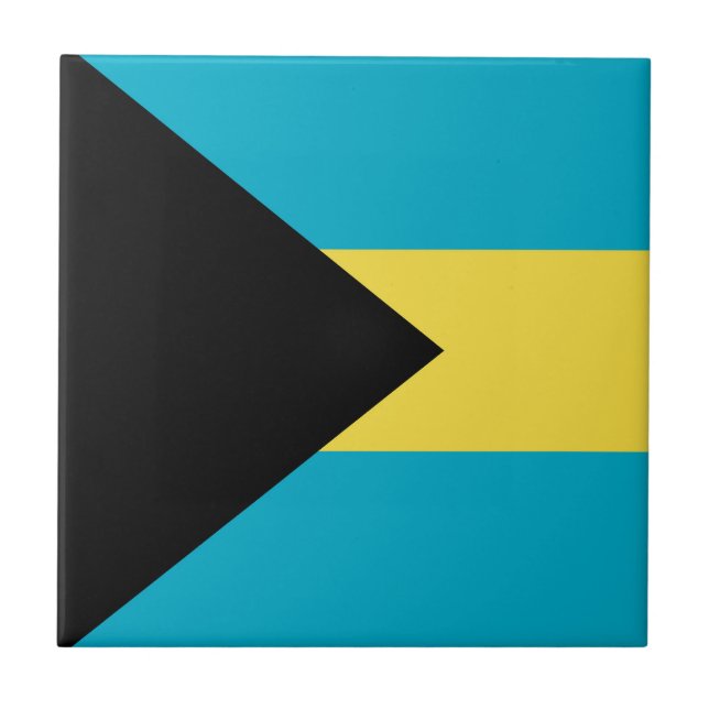 Carreau Drapeau des Bahamas (Devant)