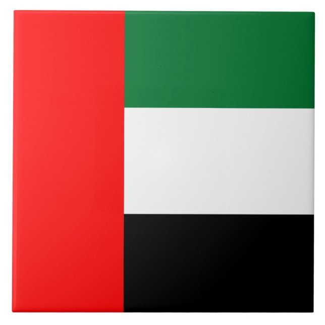Carreau Drapeau des Émirats arabes unis (EAU) (Devant)