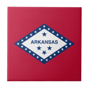 Carreau Drapeau d'État de l'Arkansas