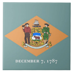 Carreau Drapeau d'état du Delaware