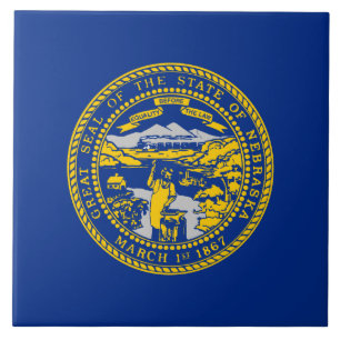 Carreau Drapeau d'État du Nebraska