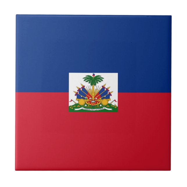 Carreau Drapeau d'Haïti (Devant)
