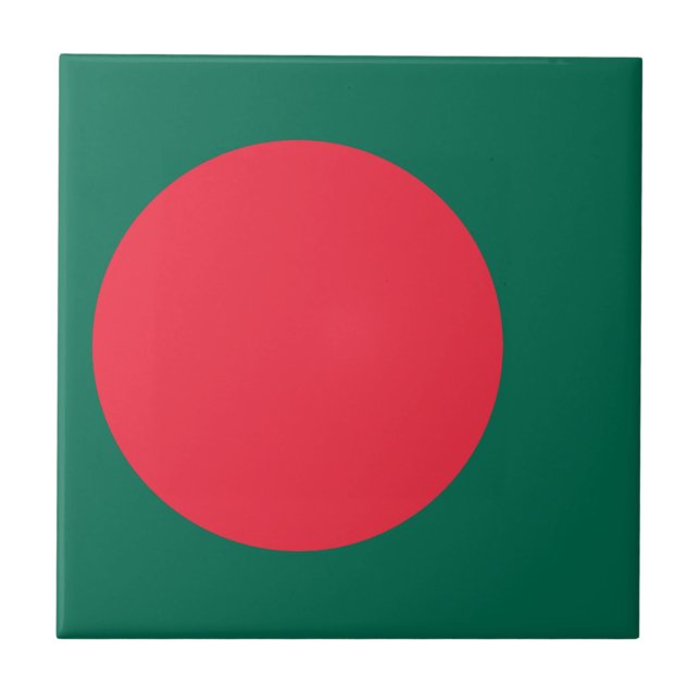 Carreau Drapeau du Bangladesh (Devant)