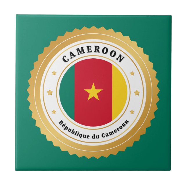 Carreau Drapeau du Cameroun (Devant)