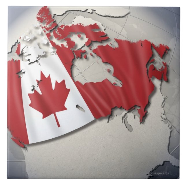 Carreau Drapeau du Canada (Devant)