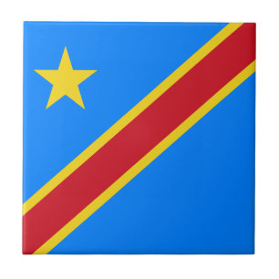 Carreau Drapeau du Congo Kinshasa
