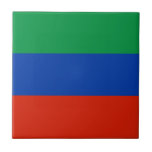 Carreau Drapeau du Daghestan<br><div class="desc">Drapeau patriotique du Daghestan.</div>
