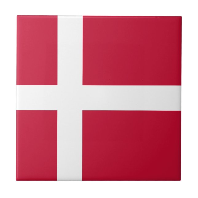 Carreau Drapeau du Danemark (Devant)