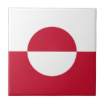 Carreau Drapeau du Groenland<br><div class="desc">Drapeau patriotique du Groenland.</div>