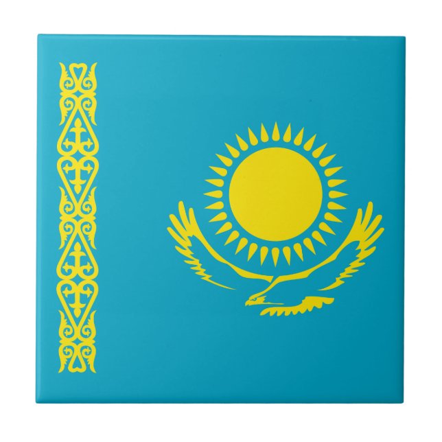 Carreau Drapeau du Kazakhstan (Devant)