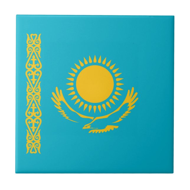 Carreau Drapeau du Kazakhstan (Devant)