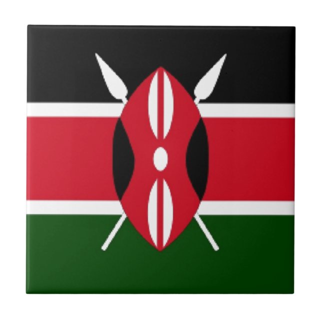 Carreau Drapeau du Kenya (Devant)
