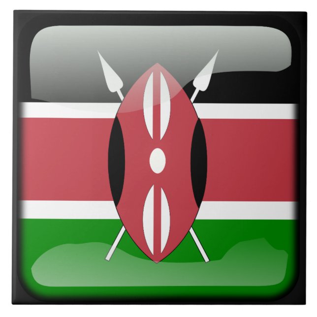Carreau Drapeau du Kenya (Devant)