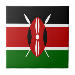 Carreau Drapeau du Kenya Afrique