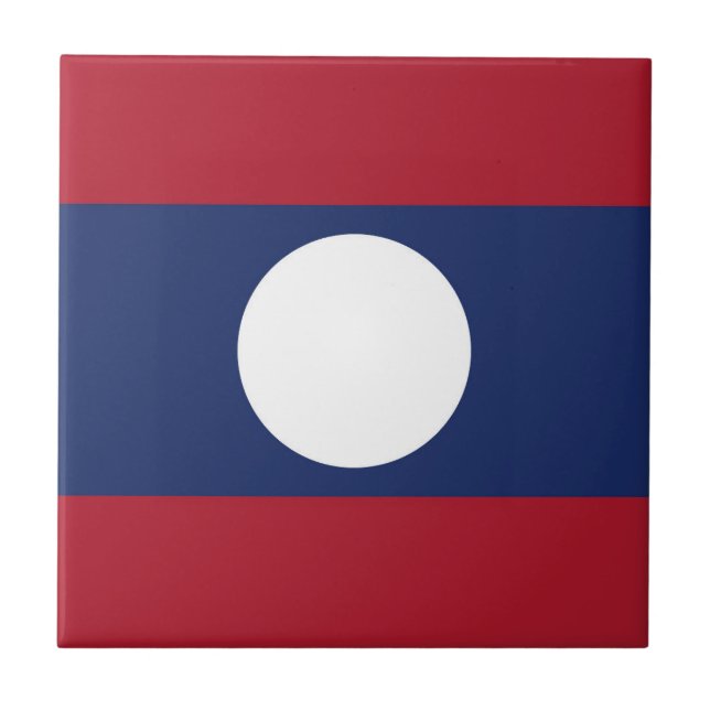 Carreau Drapeau du Laos (Devant)